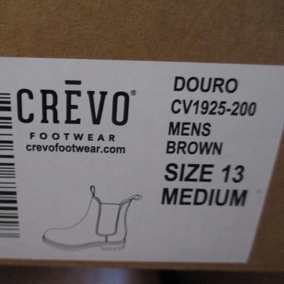 Crevo Douro Men's Leather Boots, Brown. Size 13M, Brand New w/ Box - Picture 8 of 9